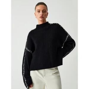 Commense Shift the Focus Oversized Mock Neck Sweater